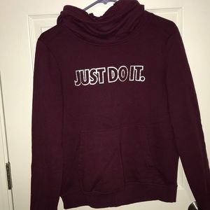 Nike cow neck hoodie